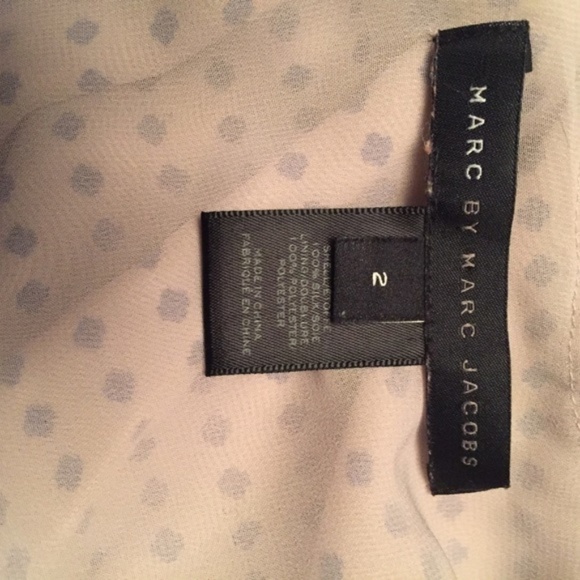 Marc by Marc Jacobs Silk Newsprint Beige Dress 2 - Picture 8 of 8